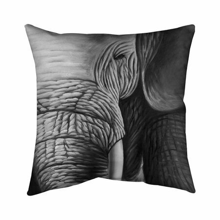 BEGIN HOME DECOR 20 x 20 in. Elephant-Double Sided Print Indoor Pillow 5541-2020-AN203